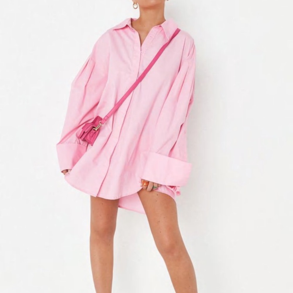 oversized volume sleeve, dress